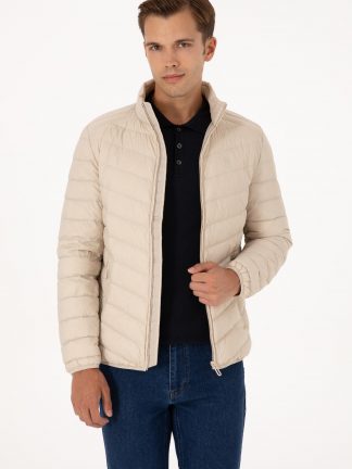 کاپشن مردانه طوسی یو اس پولو