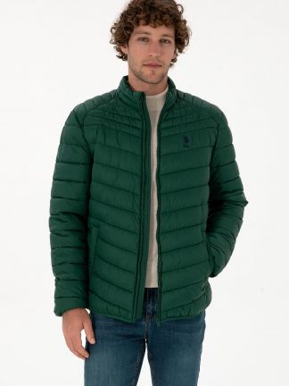 کاپشن مردانه سبز تیره یو اس پولو