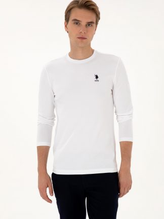 سویشرت مردانه سفید یو اس پولو