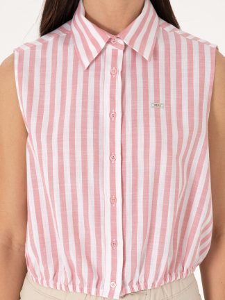 تاپ زنانه صورتی یو اس پولو