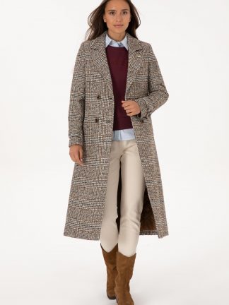 پالتو زنانه قهوه ای یو اس پولو