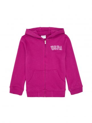 هودی دخترانه صورتی روشن یو اس پولو