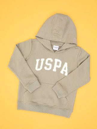 هودی دخترانه خاکی روشن یو اس پولو