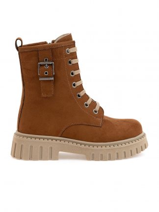 بوت و نیم بوت دخترانه قهوه ای یو اس پولو