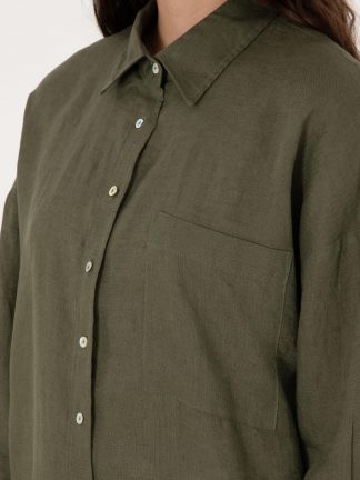 شومیز زنانه خاکی تیره یو اس پولو