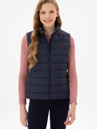 جلیقه زنانه سرمه ای یو اس پولو