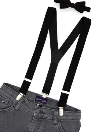 ساسپندر پسرانه مشکی یو اس پولو