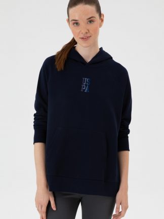 هودی زنانه سرمه ای یو اس پولو