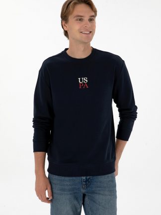 سویشرت مردانه سرمه ای یو اس پولو