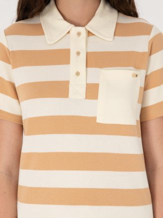 پولوشرت زنانه شتری یو اس پولو