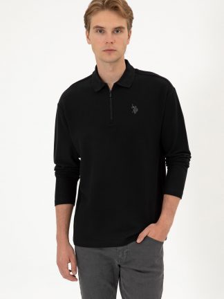 سویشرت مردانه مشکی یو اس پولو