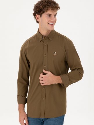 پیراهن آستین بلند مردانه یو اس پولو