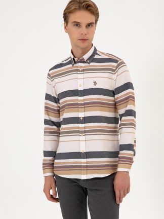 پیراهن آستین بلند مردانه یو اس پولو