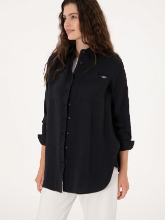 شومیز زنانه مشکی یو اس پولو