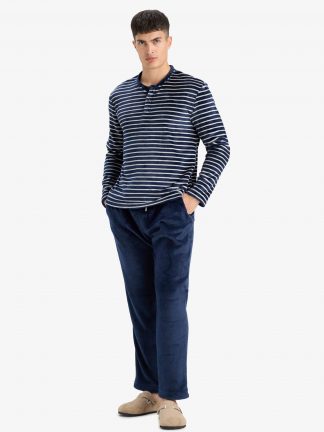 لباس راحتی مردانه سرمه ای دفکتو