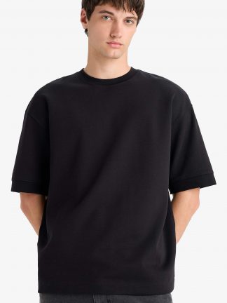 تی شرت مردانه مشکی دفکتو