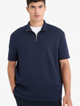 پولوشرت مردانه سرمه ای دفکتو