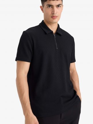 پولوشرت مردانه مشکی دفکتو