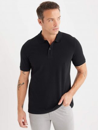 پولوشرت مردانه مشکی دفکتو