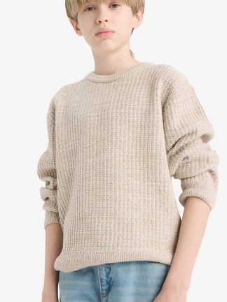 پلیور پسرانه بژ دفکتو