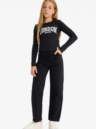 شلوار دخترانه مشکی دفکتو