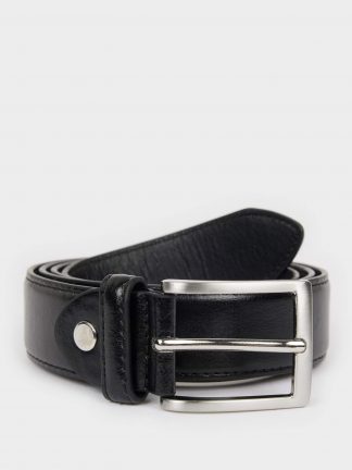 کمربند مردانه مشکی دفکتو