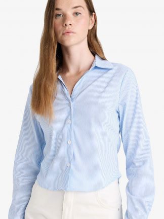 شومیز زنانه آبی دفکتو