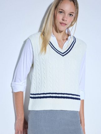 جلیقه زنانه بژ دفکتو