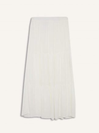 دامن ماکسی سفید دفکتو