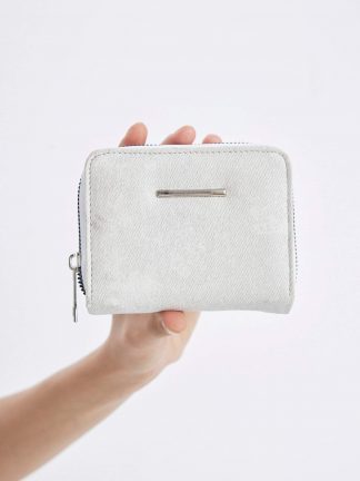 کیف پول زنانه سفید دفکتو