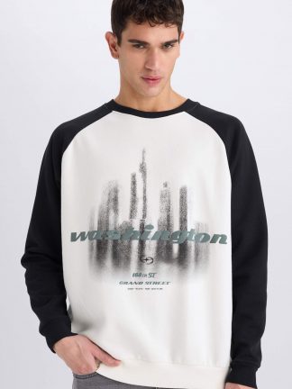 سویشرت مردانه بژ دفکتو