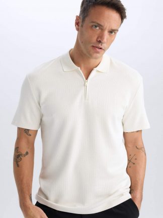 پولوشرت مردانه سفید دفکتو