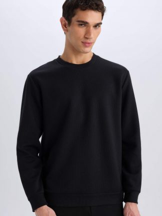 سویشرت مردانه مشکی دفکتو