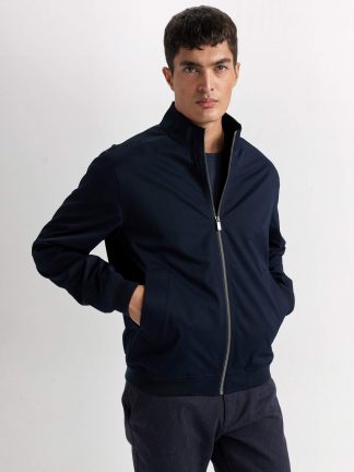 کاپشن مردانه سرمه ای دفکتو