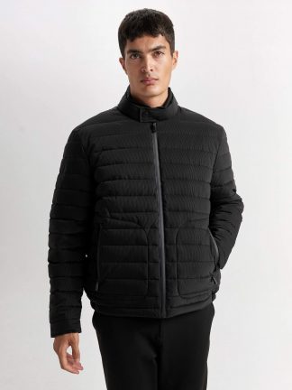 کاپشن مردانه مشکی دفکتو