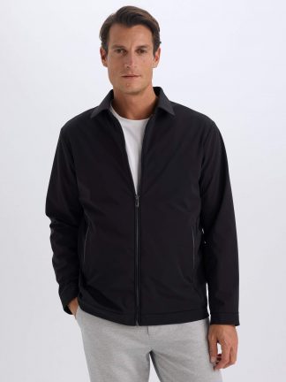 کاپشن مردانه مشکی دفکتو