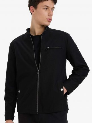 کاپشن مردانه مشکی دفکتو