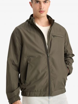 کاپشن مردانه خاکی دفکتو