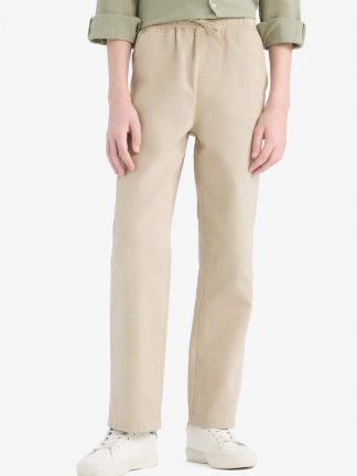 شلوار پسرانه بژ دفکتو