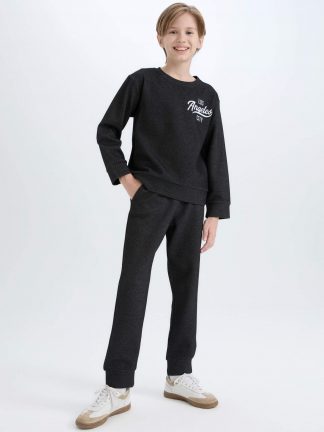 ست لباس راحتی پسرانه مشکی دفکتو