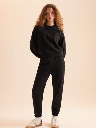 ست لباس راحتی زنانه مشکی دفکتو