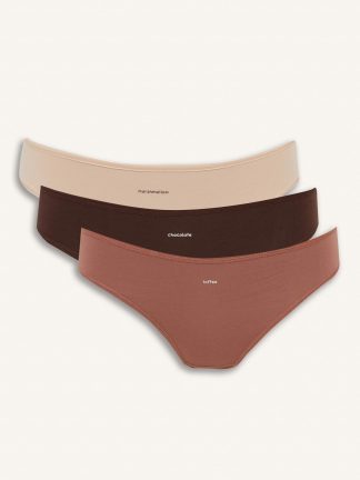 شورت زنانه قهوه ای دفکتو