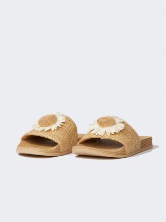 دمپایی زنانه بژ دفکتو