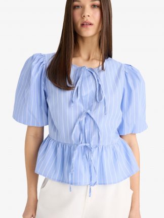 بلوز زنانه آبی دفکتو