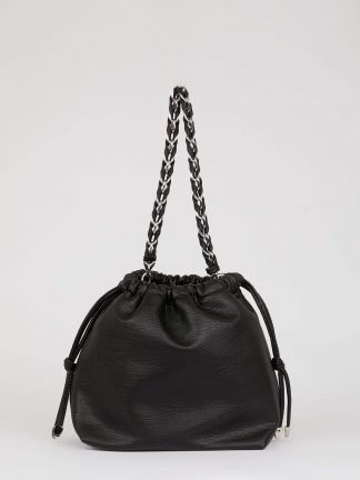 کیف دوشی زنانه مشکی دفکتو