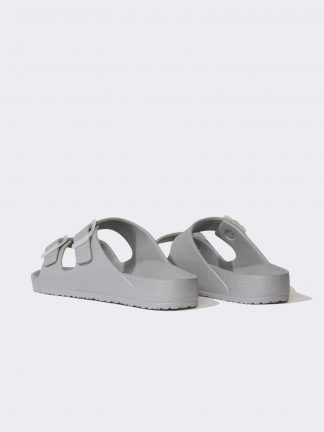 دمپایی مردانه خاکستری تیره دفکتو