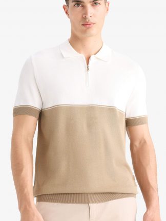 پولوشرت مردانه بژ دفکتو