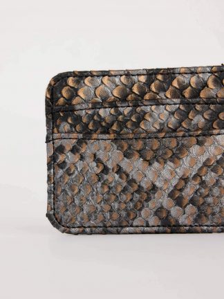 کیف پول و کارت زنانه قهوه ای تیره دفکتو