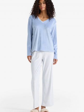 ست لباس راحتی زنانه آبی دفکتو