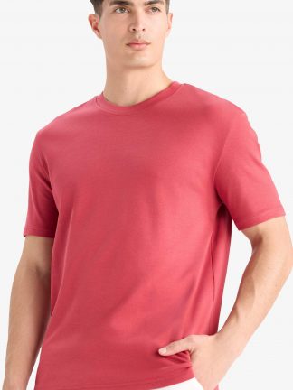 تی شرت مردانه زرشکی دفکتو